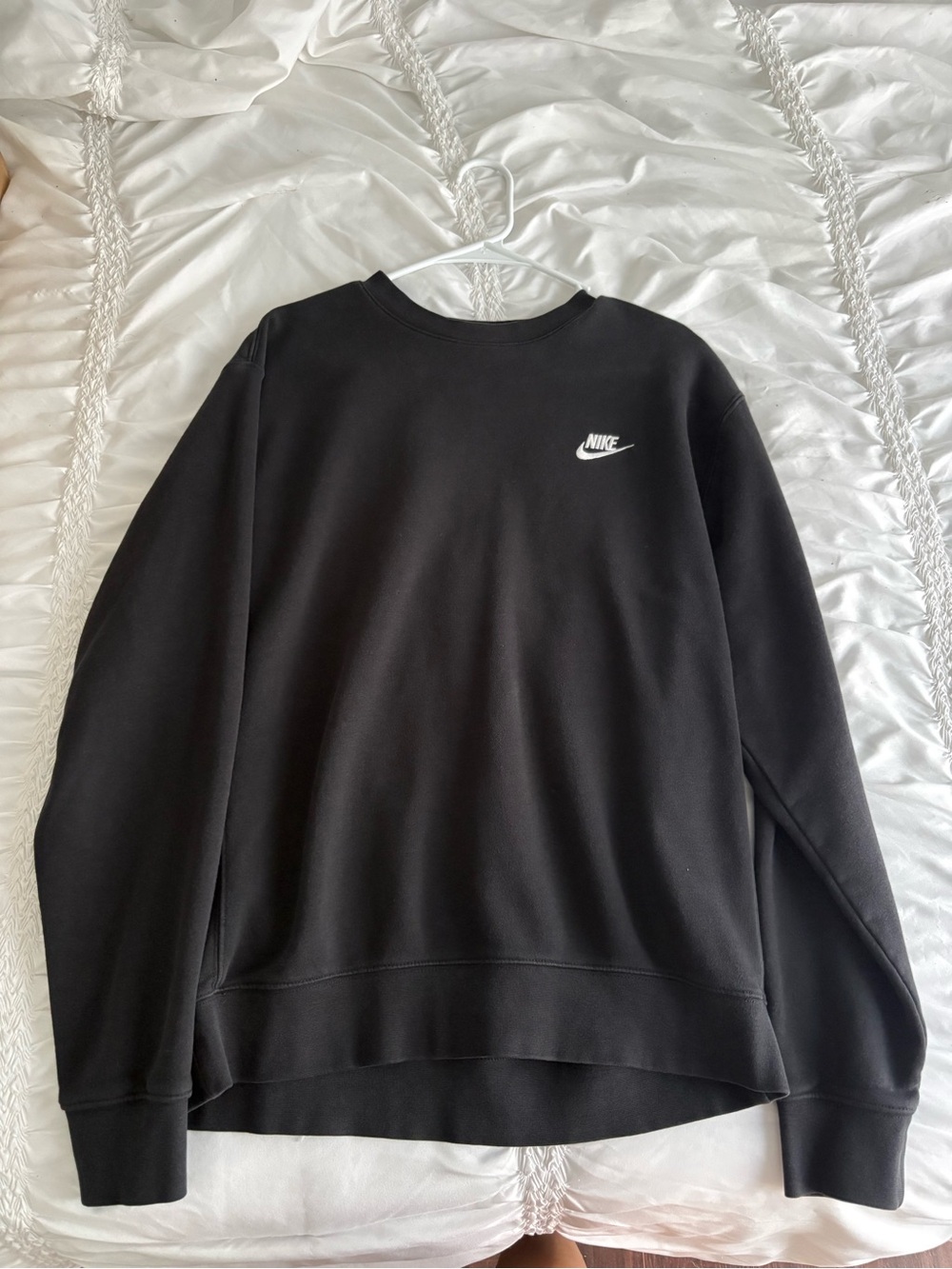 Nike Black Crewneck Sweatshirt with White Logo